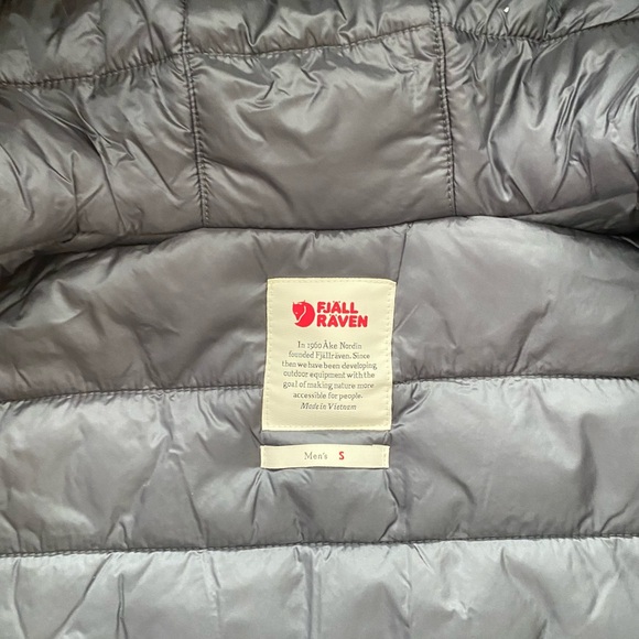 Fjallraven Mens Skogso Padded Jacket Small Dark Oak - Picture 8 of 14